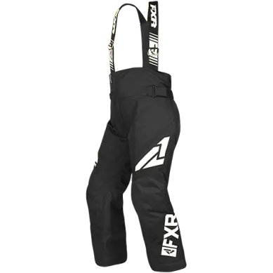 Fxr Clutch Youth Snow Pants – Black And White Design 1