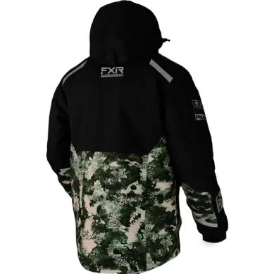 Fxr Expedition X Ice Pro Jacket For Men – Black & Army Camo 1