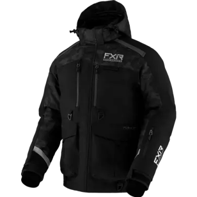 Fxr Expedition X Ice Pro Jacket For Men – Black Camo 1