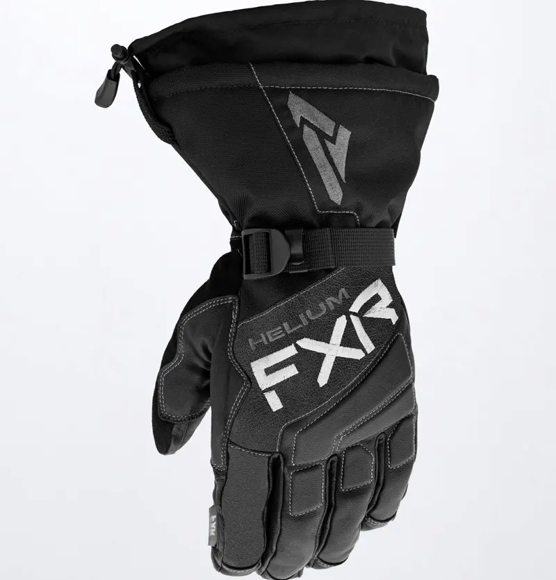 Fxr Hybrid Helium Leather Gauntlet Gloves 1