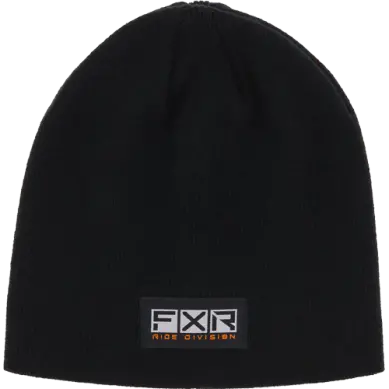 Fxr Infinite Knit Beanie – Black And Orange 1