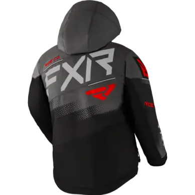 Fxr Kids' Boost Jacket – Charcoal And Red 1