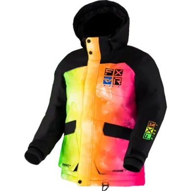 Fxr Kids Kicker Jacket In Sherbert Colorway 1