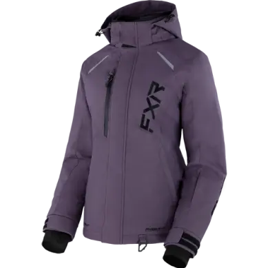 Fxr Pulse Women'S Ski Jacket – Muted Grape & Black 1