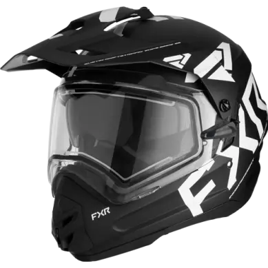 Fxr Torque X Team Helmet With Auto-Dimming Shield & Sun Visor – Black/White 1