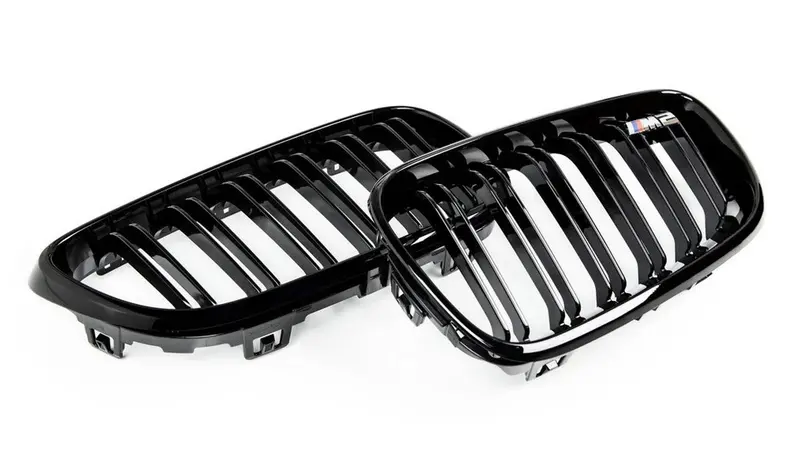 Genuine Bmw Gloss Black Side Grille Set – For M2 (F87) With N55 Engine 1