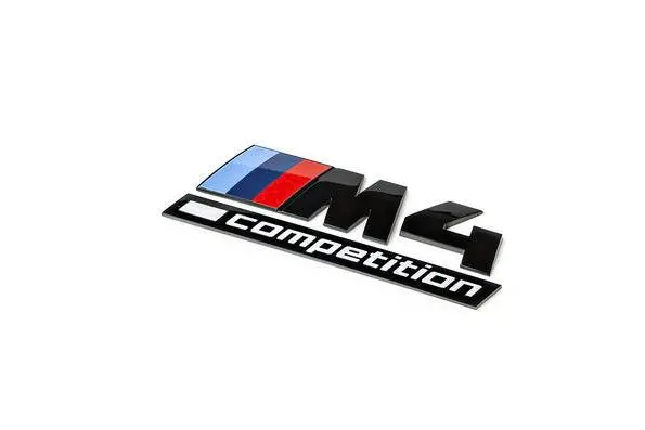 Genuine Bmw M4 Competition Black Badge Trunk Emblem – F82/F83 & G82/G83 Models 1