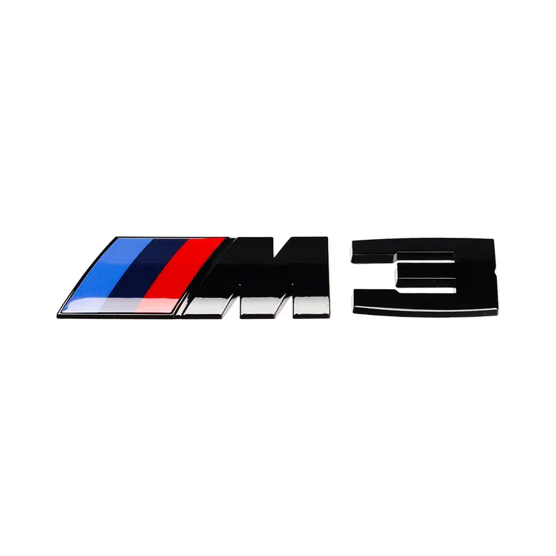 Gloss Black M3 Trunk Badge For Bmw F80 1