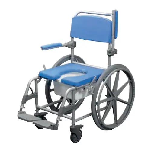 Homecraft Atlantic Wave Deluxe Shower Commode Chair – 18" Seat, Self-Propelled 1