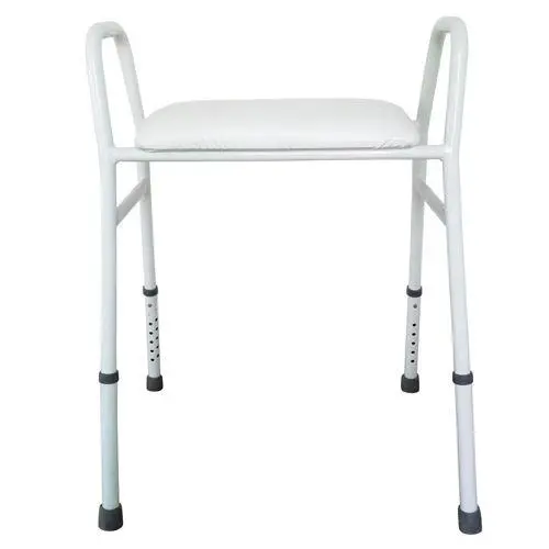 Homecraft Extra-Wide Aluminium Shower Stool – 100 Kg Capacity, Padded Seat 1