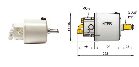 Htp20 Black Bilge Pump For 10 Mm Tubing With Vnr Valve 1