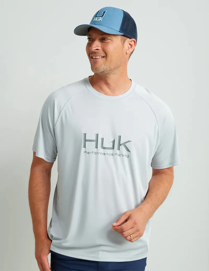 Huk Men'S Pursuit Short-Sleeve Performance Crew Shirt 1
