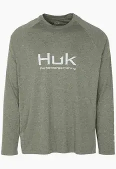 Huk Pursuit Solid Long-Sleeve Performance Shirt 1
