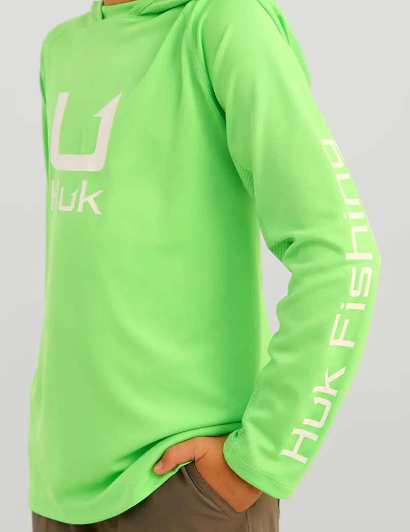 Huk Youth Icon Performance Hoodie With Moisture-Wicking Fabric 1