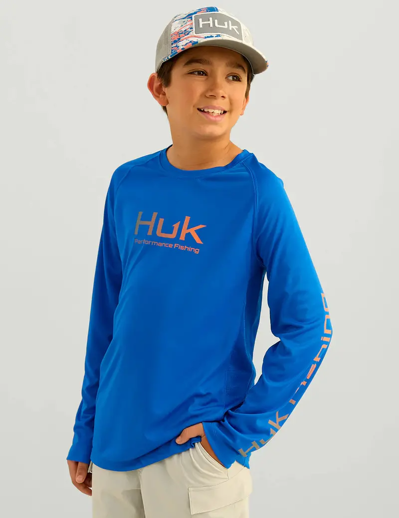 Huk Youth Pursuit Solid Performance Top For Active Kids 1