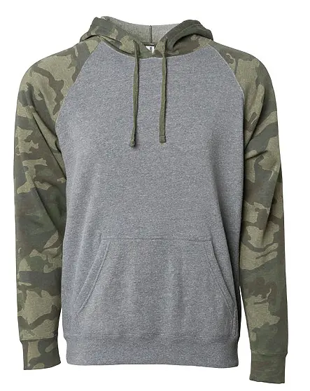 Independent Trading Co. Raglan Sleeve Unisex Hoodie 1