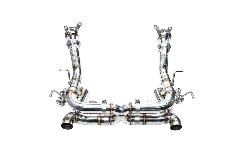 Ipe Decat Downpipe Bypass System + Valvetronic Exhaust With Wired Remote For 2009–2015 Ferrari 458 Speciale 1