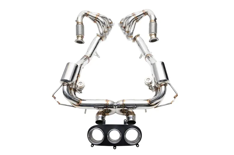 Ipe Valvetronic Dual-Outlet Exhaust With Obd-Ii Remote Control & Chrome Tips For 2013–2015 Ferrari 458 Italia 1