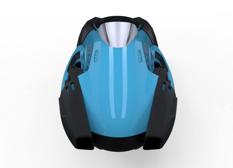 Iqua Divejet 720M Pacific Blue Light Max+ – Soft Aqua Underwater Mobility Scooter 1