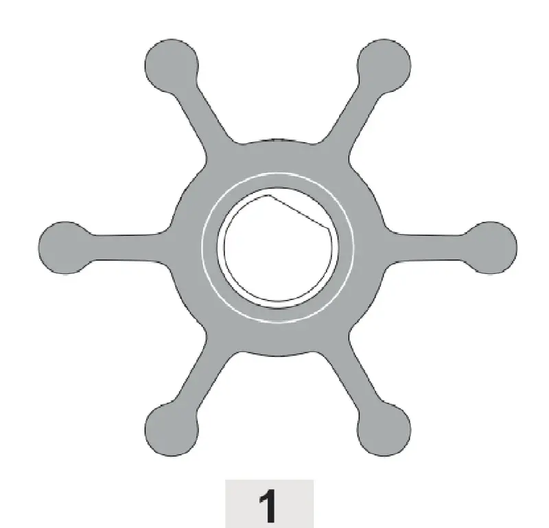 Johnson Pump Spx Flow Impeller 09-1077B-9 1