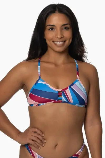 Jolyn Tomcat Bikini Top In Lightbeam Hue 1
