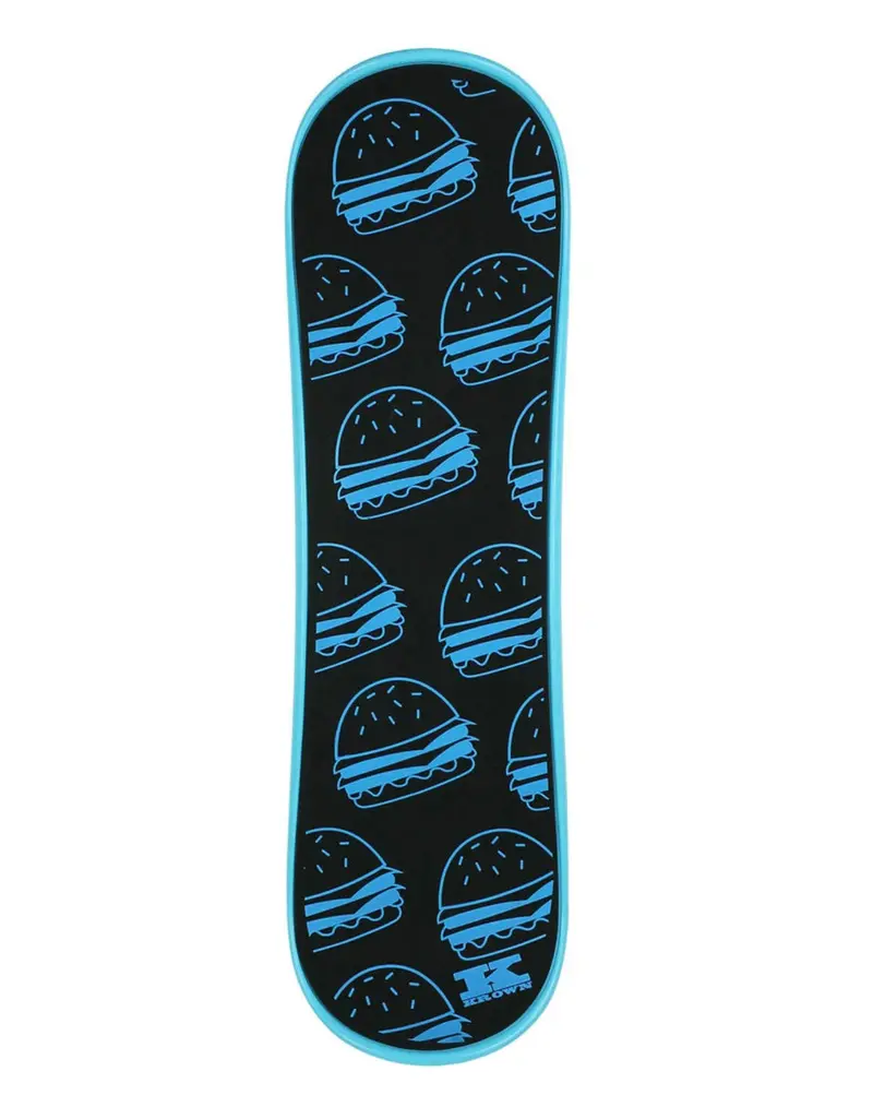 Krown Snowskate – 9" X 32", Burgers Cyan Blue 1