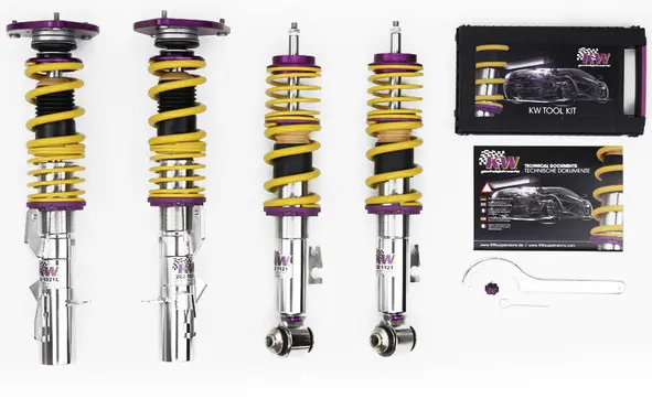 Kw V3 Clubsport 2-Way Coilovers With Top Mounts For Porsche 993 (Carrera 4, Turbo 4, Gt2, Coupe & Convertible) 1