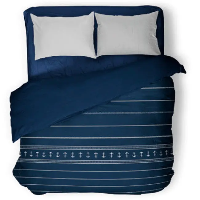 Lightweight Single Duvet Cover – Navy Blue, 270×140 Cm 1