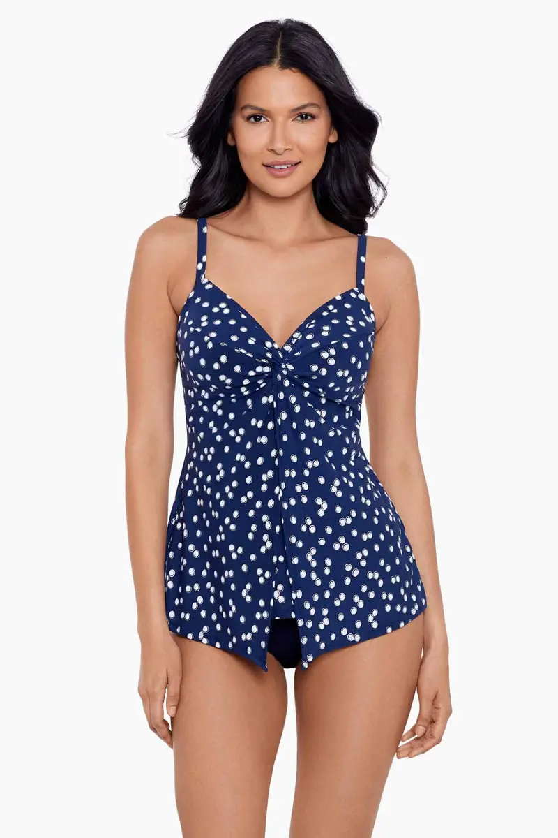 Luminare Print Love Knot Tankini Top 1