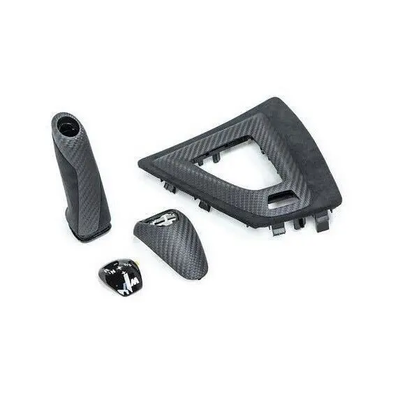 M2 Competition F87 Trim Kit – Carbon Gear Selector Surround & Parking Brake Cover 1