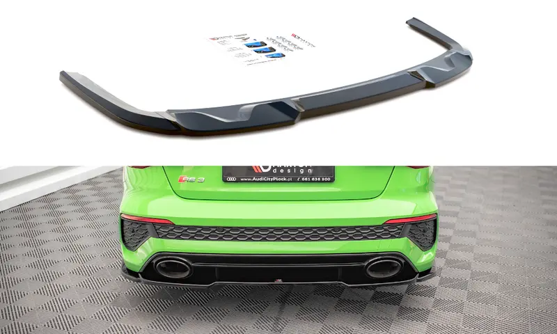 Maxton Design Central Rear Splitter For Audi Rs3 8Y Sedan 1
