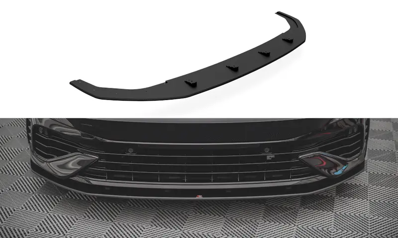 Maxton Design Racing-Durability Front Splitter Lip For Vw Golf Mk8 R 1