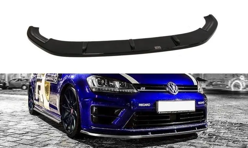 Maxton Design Vw Golf Mk7 R Aerodynamics Bundle: Front Splitter (V1), Side Skirts, Diffuser & Spoiler Cap 1
