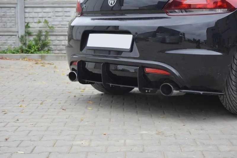 Maxton Design Vw Scirocco R Rear Diffuser With Integrated Side Splitters 1