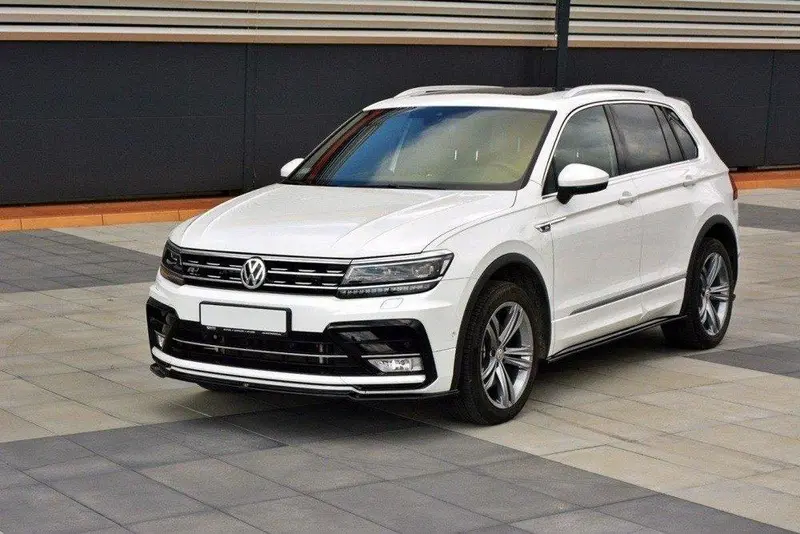 Maxton Design Vw Tiguan Mk2 R-Line Front Splitter Lip 1