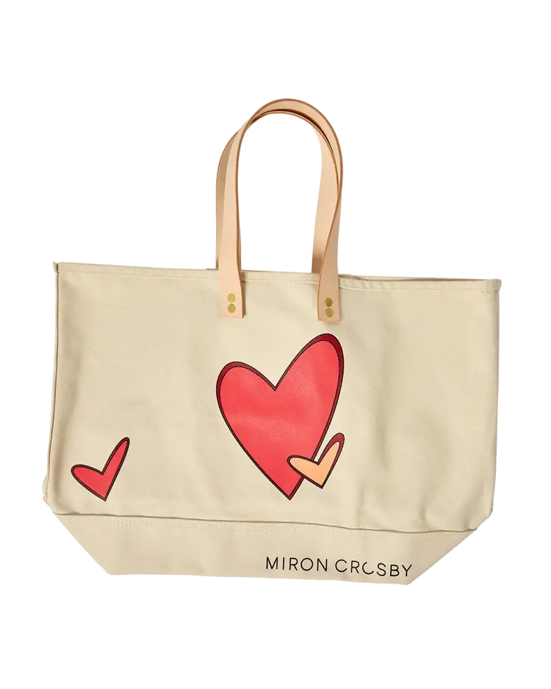 Mc Lazy Heart Structured Tote Bag 1