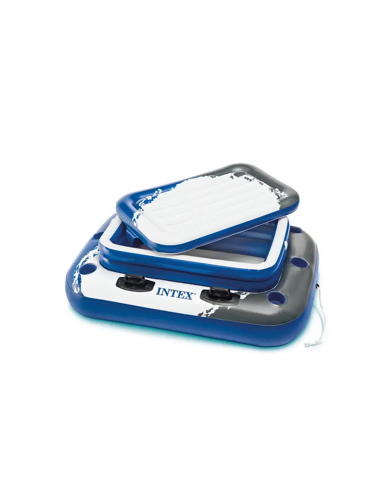 Mega Chill 2-Compartment Floating Cooler – Inflatable Drink Holder 1