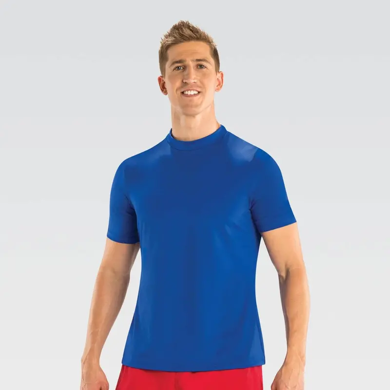 Men'S Mock Neck Rash Guard (Short Sleeve) 6