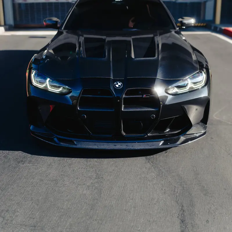 Mhc-Style Carbon Pre-Preg Front Splitter Compatible With Bmw M3 G80/G81 & M4 G82/G83 1