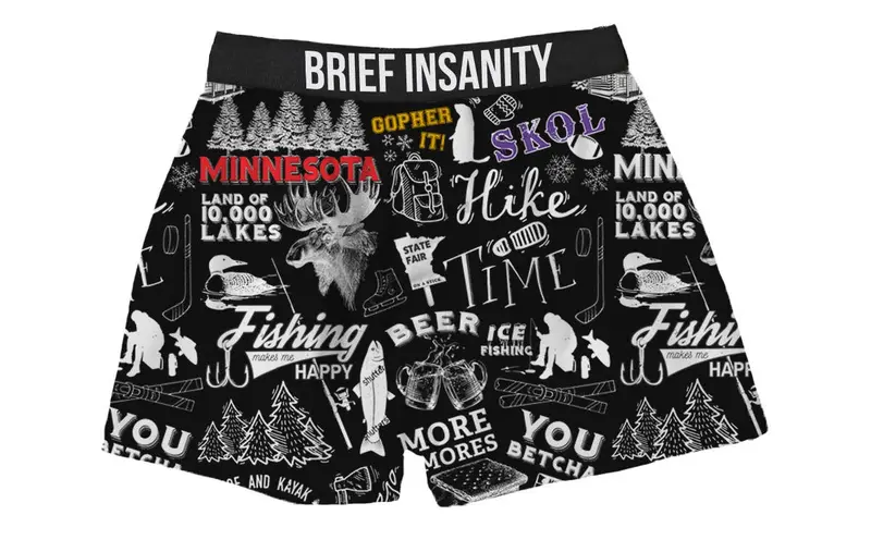 Minnesota Chalkboard-Print Relaxation Lounge Pants 1