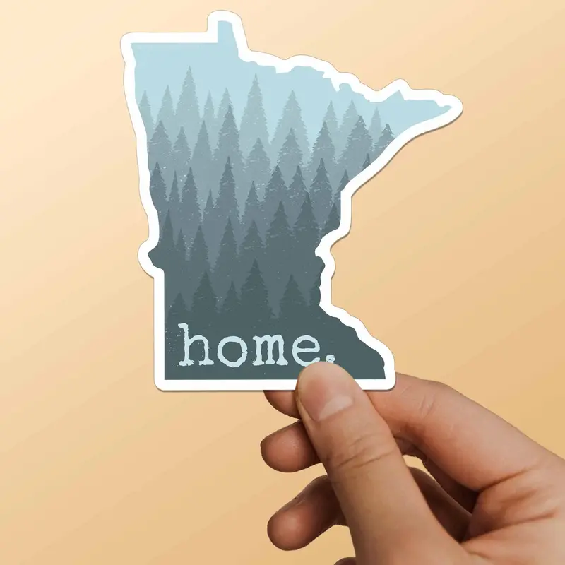 Minnesota Forest Nature Sticker – Large Midwest Scenery Decal 1