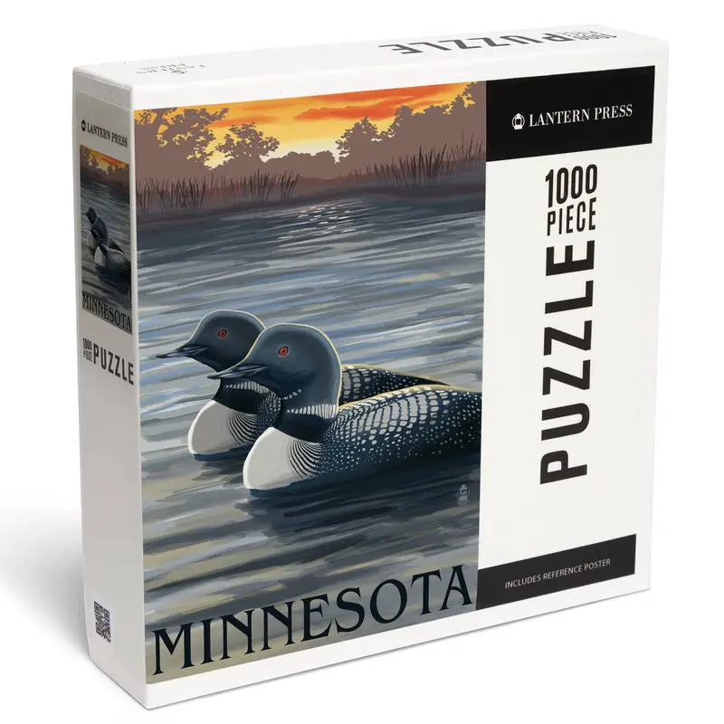 Minnesota Loons Wildlife-Themed 1000-Piece Jigsaw Puzzle 1
