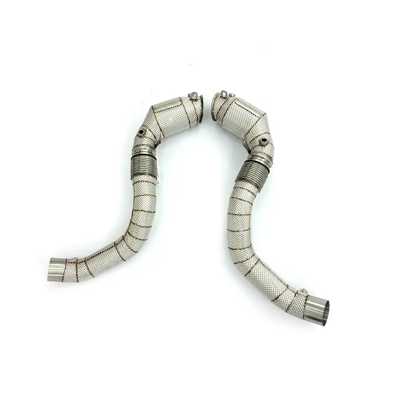 Mode Design 200Cpsi Catted Downpipes With Heatshield For Bmw S63-Powered M5 F90, M8 F91/F92/F93 1