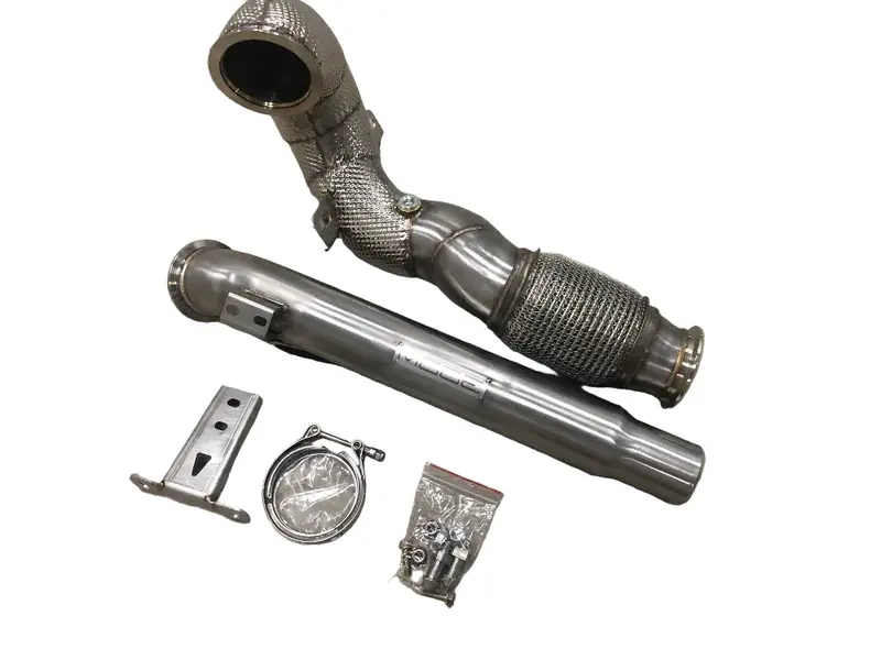 Mode Design Decat 3.5-Inch Downpipe With Heat Shield For Mqb-Fwd Platforms: Vw Golf 7/7.5 Gti/Gli, Audi A3 8V (1.8T/2.0T) 1