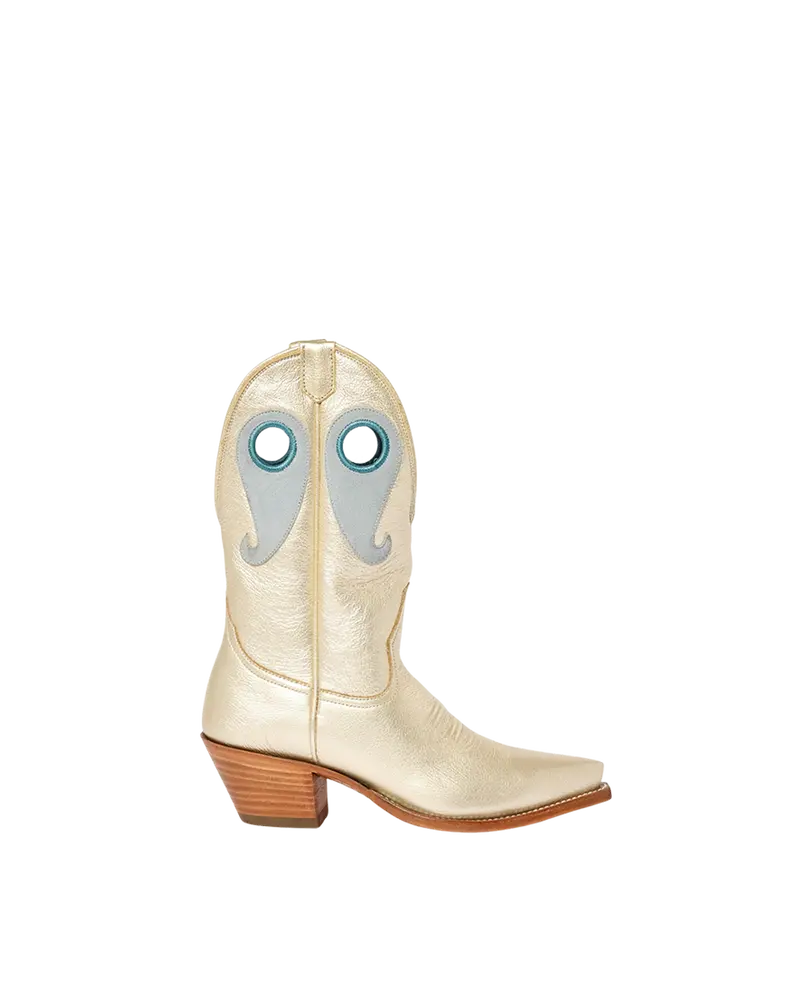 Molly Champagne Metallic Boots 1