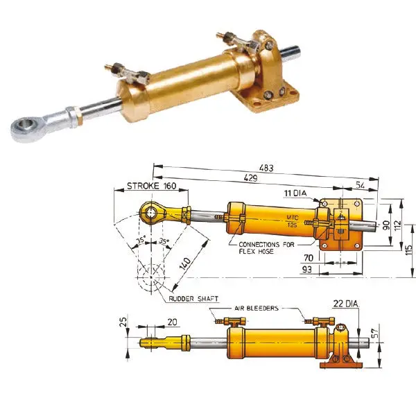 Mt125-Style Mtc125 Cylinder For Timoneria Systems 1