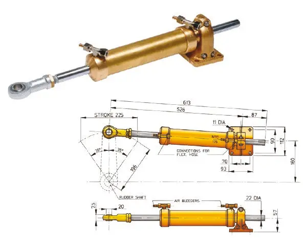 Mt175-Style Mtc175 Cylinder For Timoneria Systems 1