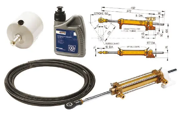 Mt30 Complete Steering Kit – Includes Mtc30 Helm, Htp2008 Transom Mount & 15M Cable 1