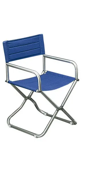 Navy Blue Cotton Accent Chair 1