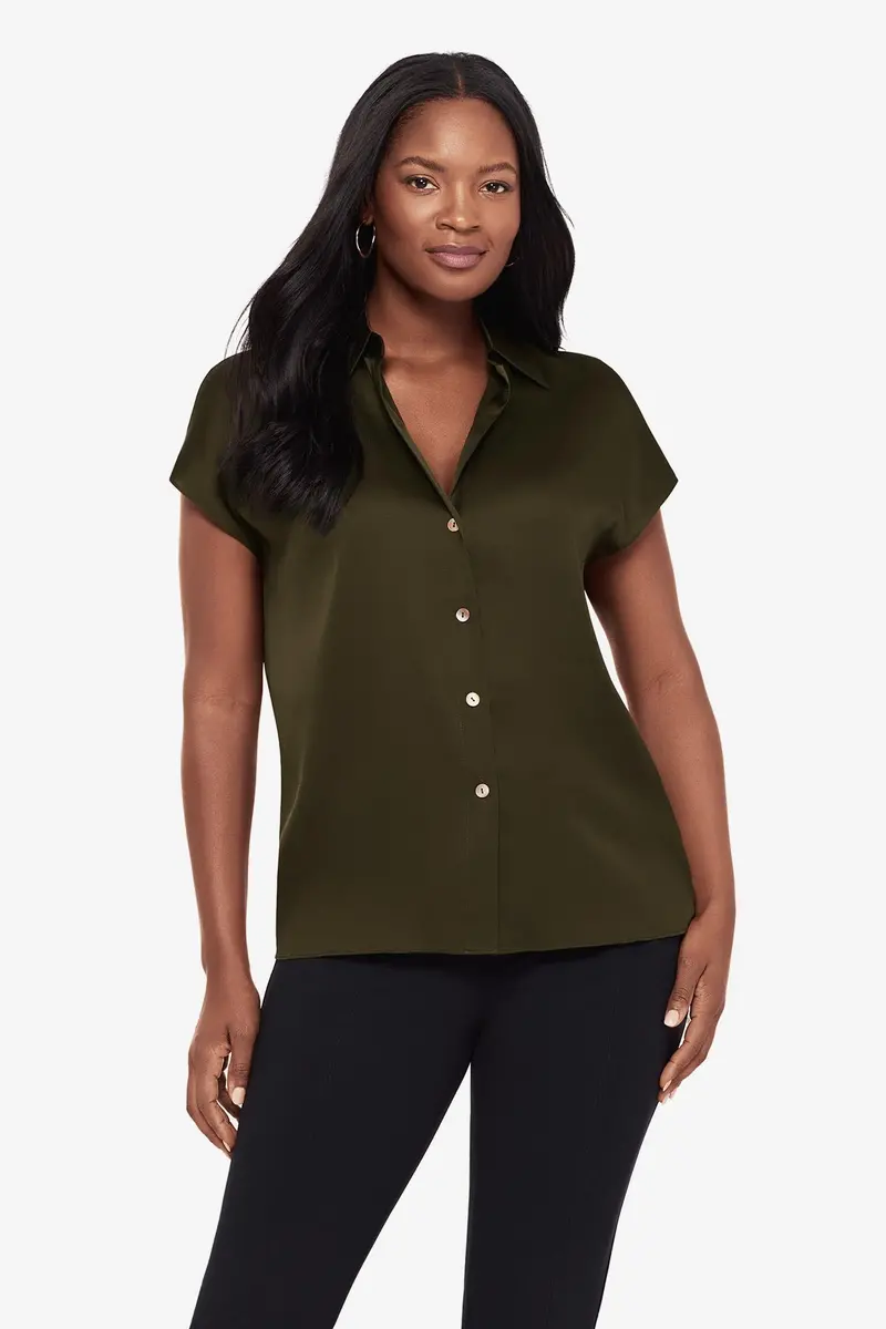 Nori Charmeuse Blouse With Relaxed Fit 1